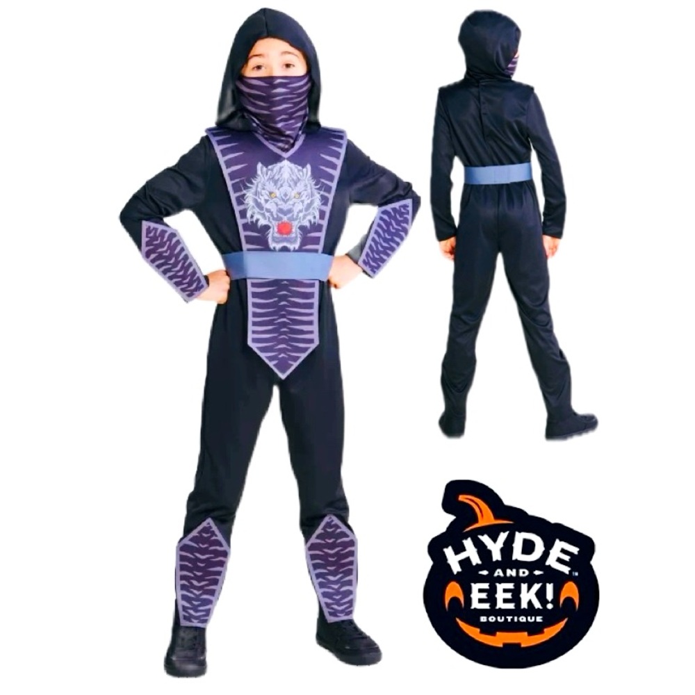 HYDE & EEK Tiger Warrior Halloween Costume Kids Size Large (10/12)